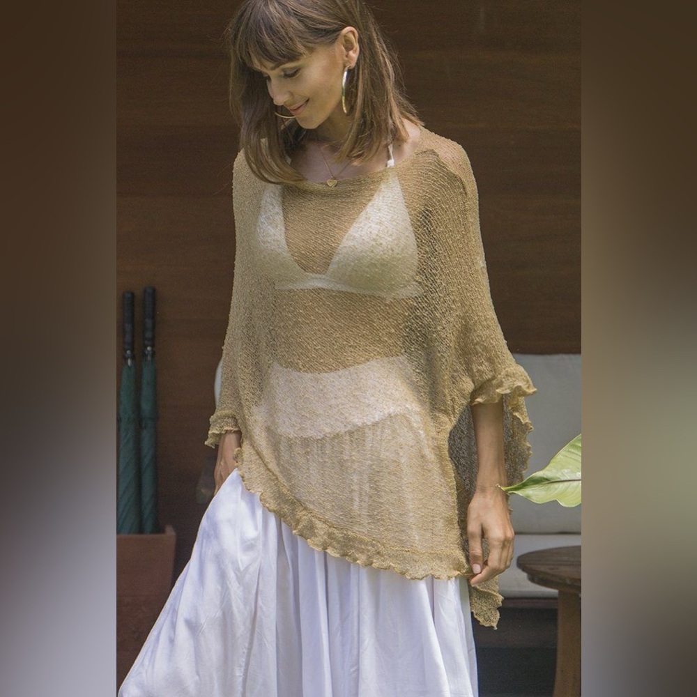 Coachella scarf, Shawl, poncho. Dessert festival clothes